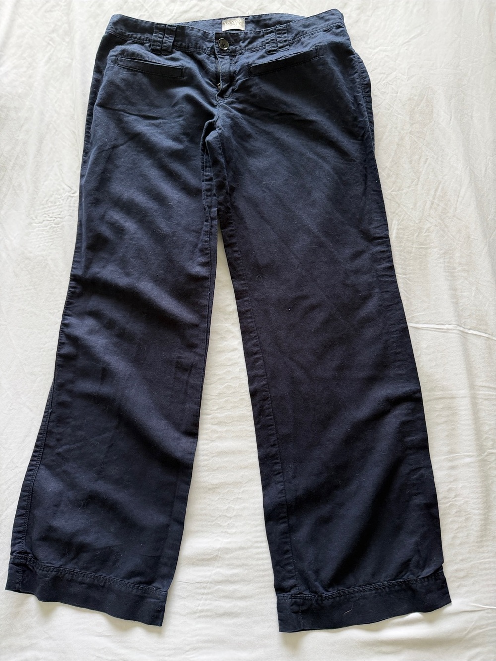 Converse One Star Navy Linen Pants